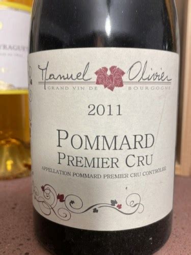 2018 Manuel Olivier Pommard Premier Cru Vivino US