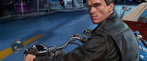 2560x1080 The Terminator On Bike 4k 2560x1080 Resolution Hd 4k