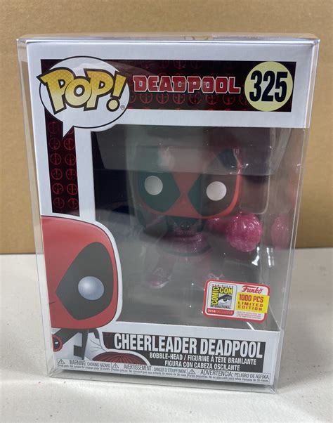 Deadpool Glitter Cheerleader Funko Pop Sdcc Comic Con 2018 325 Le W