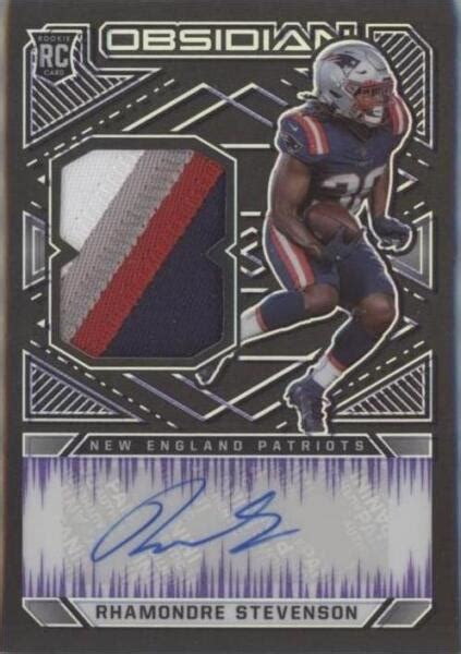 Panini Obsidian Rookie Jersey Autos Electric Etch Purple