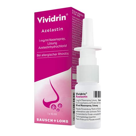 Vividrin Azelastin Mg Ml Ml Arzneimittel Datenbank