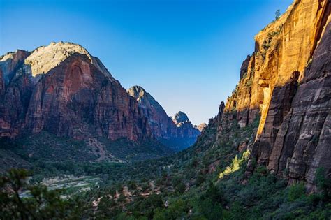 Premium Photo Beautiful View Of The Famous Zion National Park In Springdale Utah Usa