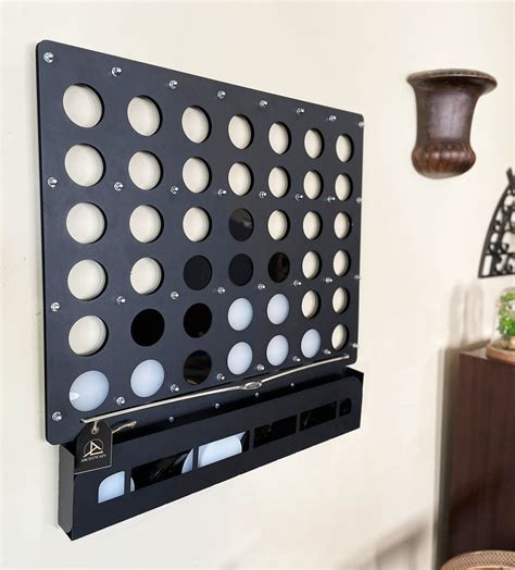 Metal Wall Connect Four Game Board Connect Four Game Etsy Canada