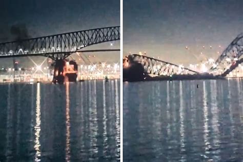 Baltimore Bridge Collapses After Large Ship Collision People And