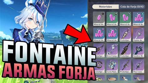 Armas De Forja En Fontaine Nuevas Mecanicas De Combate Genshin Impact