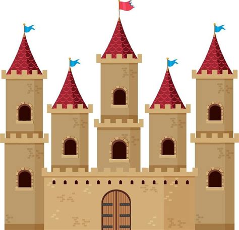 Descargar un castillo histórico medieval estilo de dibujos animados