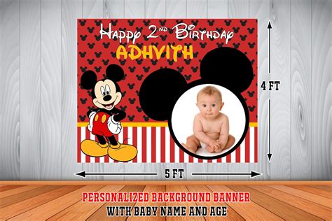 Buy WoW Party Studio Personalized Mickey Mouse Theme Party Happy