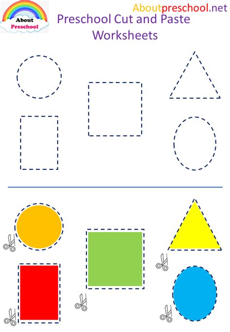 Shapes Cut And Paste Worksheets