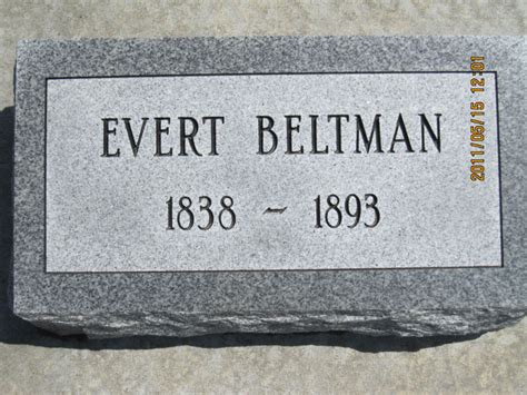 Evert Beltman 1838 1895 Find A Grave Memorial