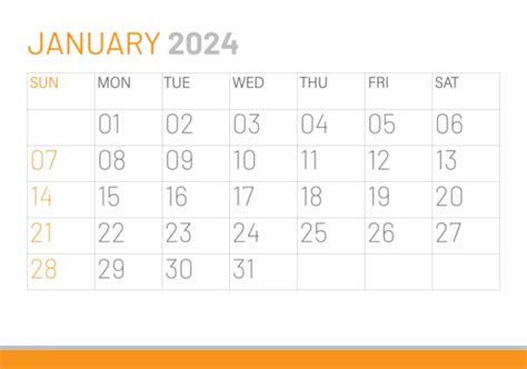 Calendario Enero 2024 Plantilla De Diseño Corporativo Vector Escritorio Png Dibujos Calendario