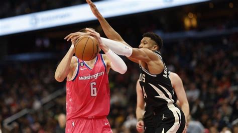 Giannis Antetokounmpos Triple Double Lifts Bucks Past Wizards Yardbarker