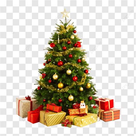 Christmas Tree And Gift Christmas Christmas Tree Gift PNG