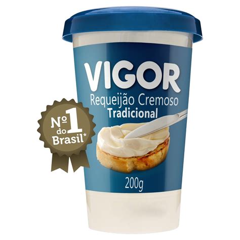 Requeijão Cremoso Tradicional Vigor Copo 200g Supermercado Gomes