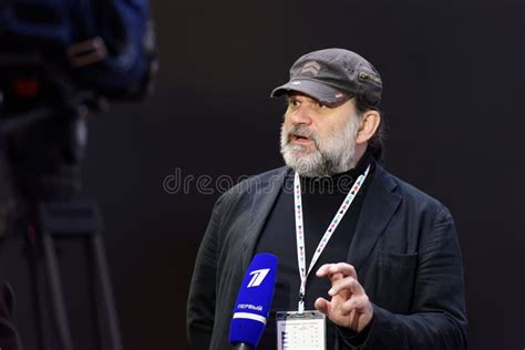 Theater Director Andrey Moguchy during St. Petersburg International ...