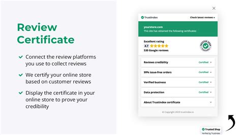 Trustindex Review Certificate Prove Your Credibility With Customer