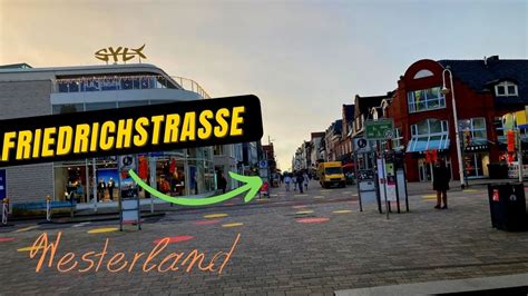 Westerland Sylt 2022 Januar walking in Friedrichstraße part 1