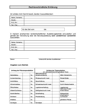 Ausfüllbar Online landwirtschaftskammer RVE neu 2008