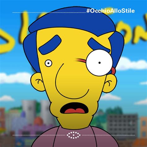 Il Personaggio De I Simpson Milhouse è Caratterizzato Da Un Paio Di