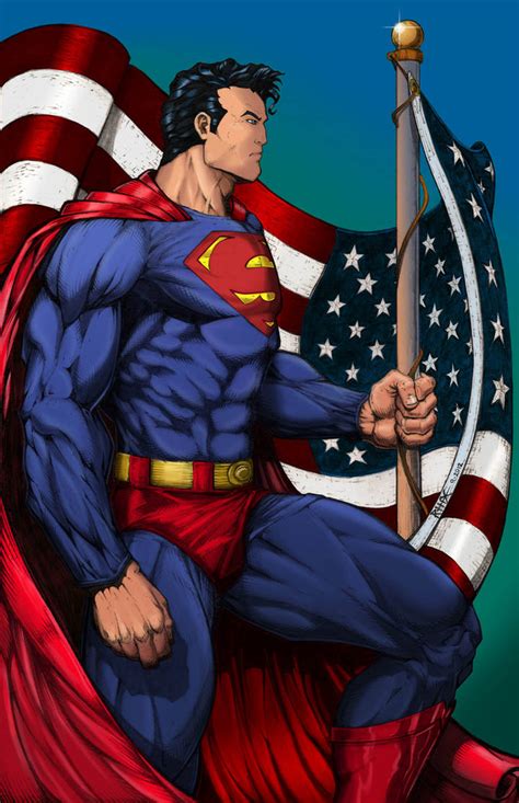 Patriotic Superman Color By Rhixart On Deviantart