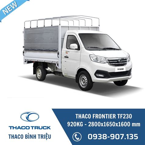 Xe tải THACO Frontier TF230 Thùng mui bạt Xe tải 920 kg THACO