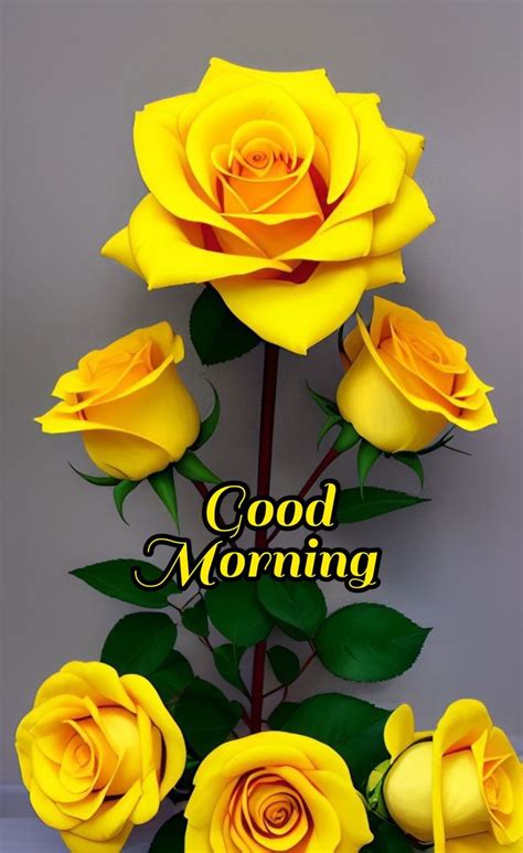 Fantastic Good Morning Yellow Rose Picture Good Morning Pictures