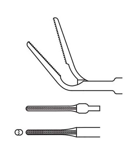 Sontec Instruments Hl Debakey Grasper Thin Jaw Curved Up 2800 7821 Endoscopy Superstore