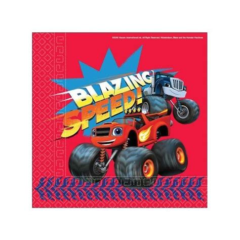 Servilletas Blaze Y Los Monster Machines Por S Lo Tienda