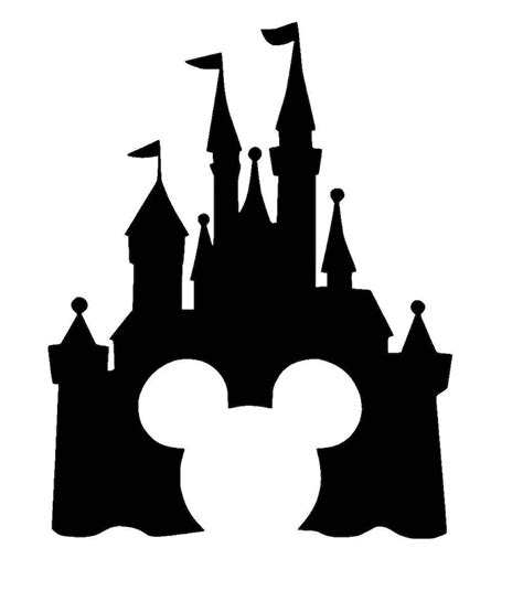 Mickey Mouse Castillo Disney Vinilo Decal Etsy