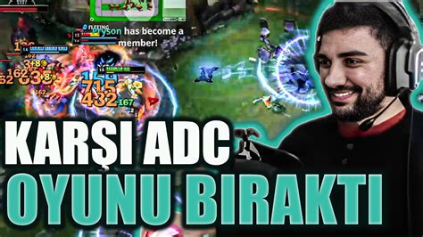 KARŞIMA GELEN ADC OYUNU BIRAKIYOR Zedxsmurf YouTube