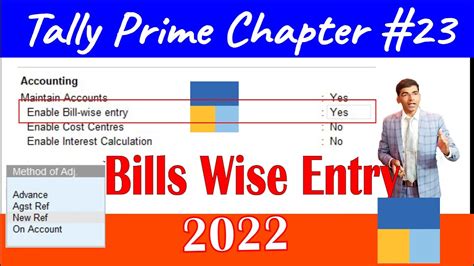 Bill Wise Accounting In Tally Prime Use Of New Ref Against Ref