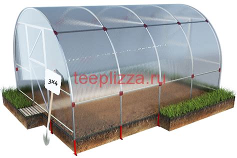 Купить арочную теплицу 3х4м из поликарбоната недорого напрямую с завода ...