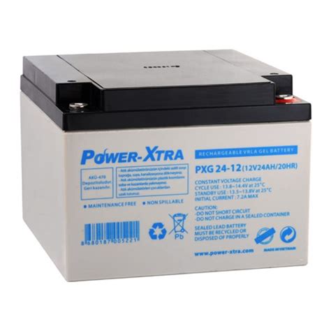 Power Xtra 12V 24 Ah Sealed Gel Battery Power Xtra