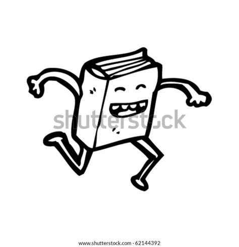 Running Book Cartoon Stock Vector Royalty Free 62144392 Shutterstock