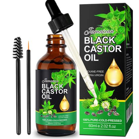 Jamaican Black Castor Oil Castor Oil Organic Cold Pressed Unrefined Pure Natural Castor Oil