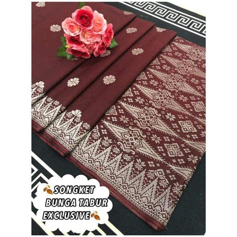 Songket Tenun Bunga Tabur Exclusive Shopee Malaysia