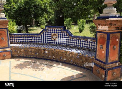 Royal Alcazar palace gardens, Seville, Andalucia, Europe Stock Photo - Alamy