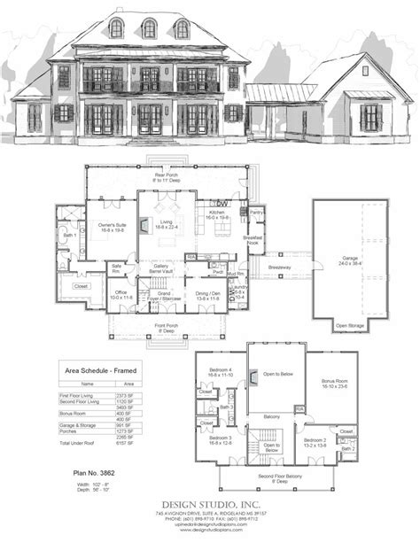 Two Story 5 Bedroom Traditional Colonial Home Floor Plan Artofit