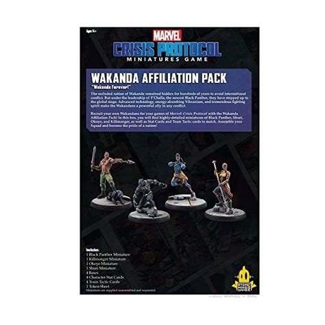 Atomic Mass Games Marvel Crisis Protocol Wakanda Affiliation Pack