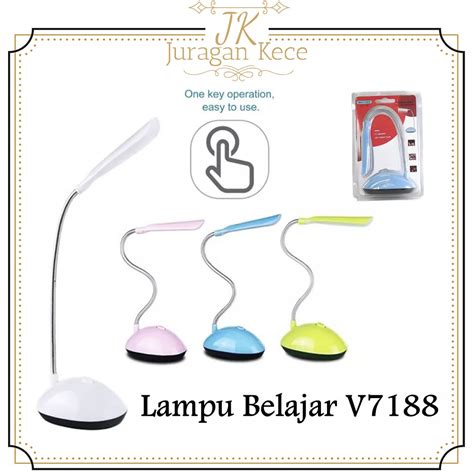 Jual Lampu Belajar Led Lampu Meja Mini Desk V7188 Tenaga Baterai Lampu