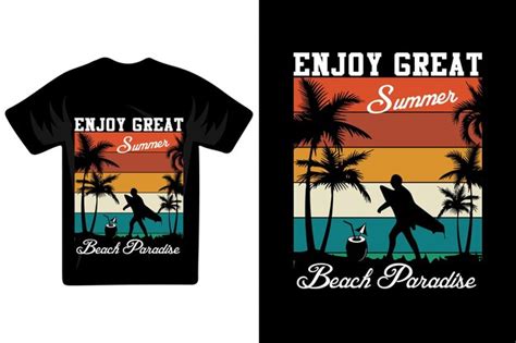 Premium Vector Summer Retro Vintage T Shirt Design And Coconut Tree