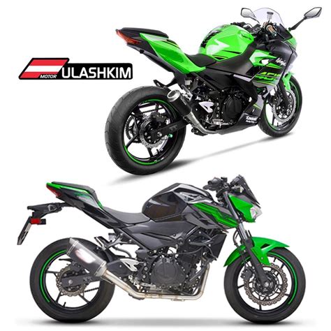 Exhuast Ninja 250 300 400สำหรบ Kawasaki Z400 Z250 Z300 Z400 17 20รถ