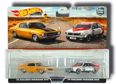 HOT WHEELS PREMIUM 73 Holden Monaro GTS 77 Holden TORANA A9X 2 Pack HKF50 49 48 PicClick UK