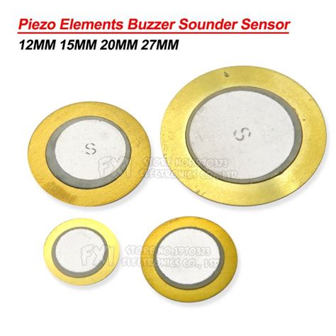 10PCS Piezo Elements Buzzer Sounder Sensor Trigger Drum Disc Copper