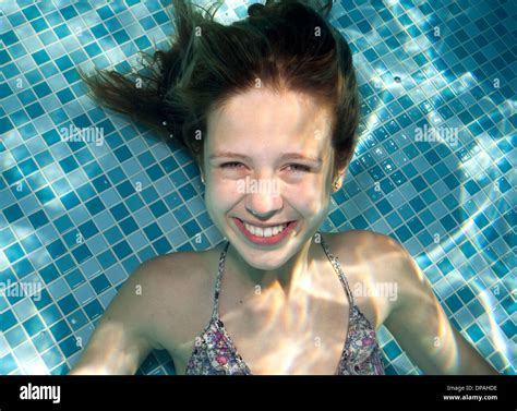 Teenage Girl Bikini Underwater Hi Res Stock Photography And Images Alamy