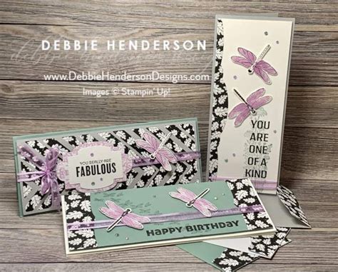 Three Slimline Cards With The Slim Sayings Bundle Debbie Henderson