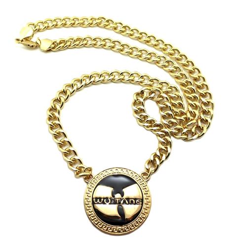 New Wu Tang Pendant W10mm 30 Cuban Link Chain Hip Hop Necklace Fxc260