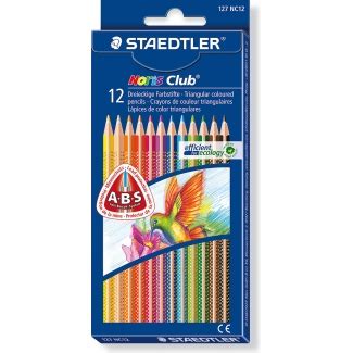 Staedtler Noris Club Slim 127NC12 Lápices de colores caja de 12 colores