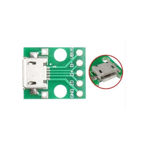 Puerto Micro Usb Para Pcb Dip De Pines