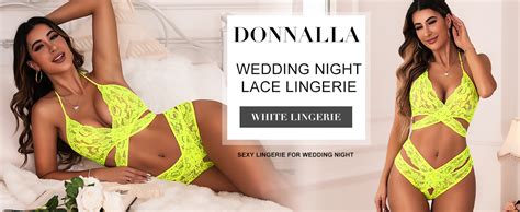 Amazon Donnalla Women Sexy Lingerie Set Two Piece Lace Bra And Panty Set Babydoll Sleepwear