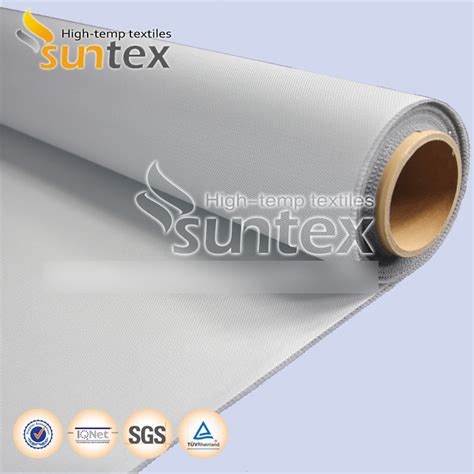 Coated Fireproof Double Sides Pu Coated Fiberglass Plain Woven Glass